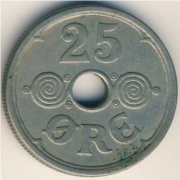 Дания 25 эре 1937 год