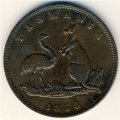 Австралия 1/2 пенни 1855 год
