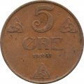 Норвегия 5 эре 1931 год
