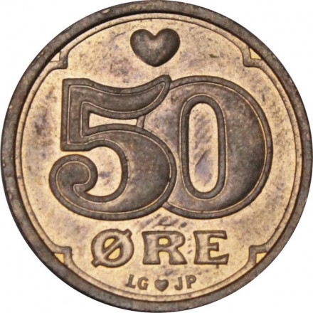 Дания 50 эре 1998 год