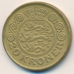Дания 20 крон 1994 год