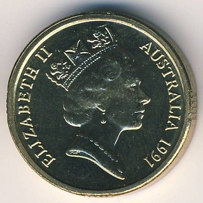Австралия 2 доллара 1991 год
