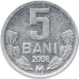 Молдавия 5 бани 2008 год - Герб