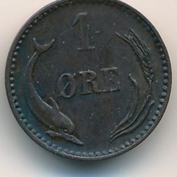 Дания 1 эре 1883 год