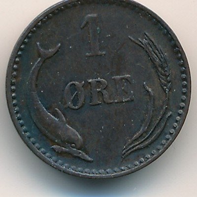 Дания 1 эре 1883 год