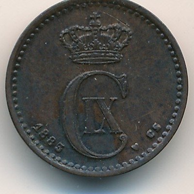Дания 1 эре 1883 год