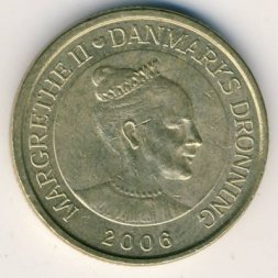 Дания 20 крон 2006 год - Королева Маргрете II