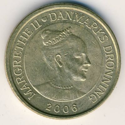 Дания 20 крон 2006 год - Королева Маргрете II