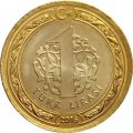 Турция 1 лира 2016 год - В память о мучениках 15 июля