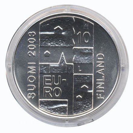 Финляндия 10 евро 2003 год - Андерс Чудениус (BU)