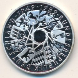 ФРГ 10 марок 1989 год
