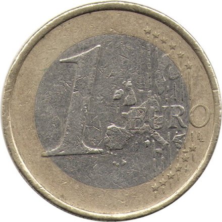 Ирландия 1 евро 2002 год - Кельтская арфа