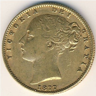 Австралия 1 соверен 1877 год