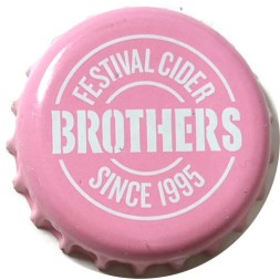 Пробка Великобритания - Brothers Festival Cider Since 1995 (светло-розовая)