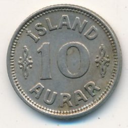 Исландия 10 эйре 1925 год