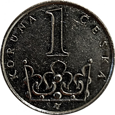 Чехия 1 крона 2009 год 
