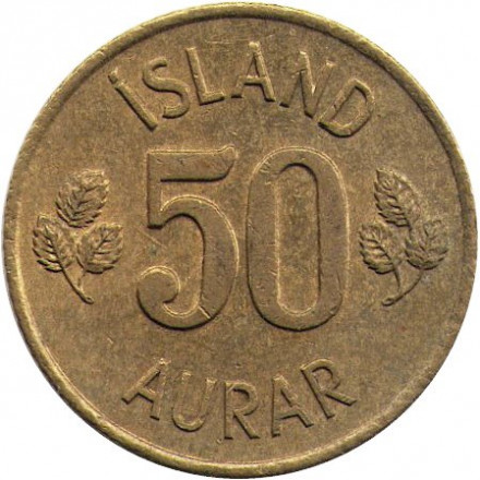 Исландия 50 эйре 1970 год