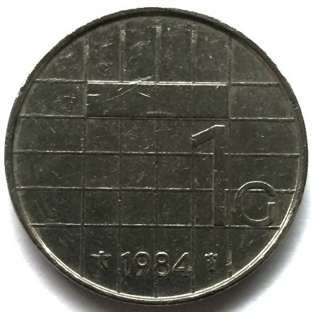 Нидерланды 1 гульден 1984 год