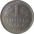 ФРГ 1 марка 1975 год (F)