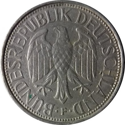 ФРГ 1 марка 1975 год (F)