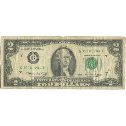 США 2 доллара 1976 год - G - F
