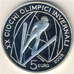 Италия 5 евро 2005 год