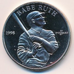 Маршалловы острова 5 долларов 1998 год