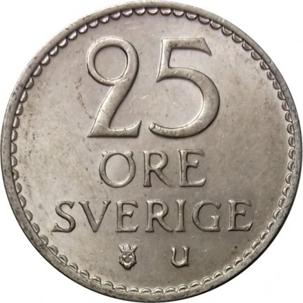 Швеция 25 эре 1965 год