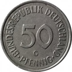 ФРГ 50 пфеннигов 1989 год (G)