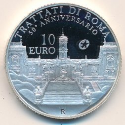Италия 10 евро 2007 год
