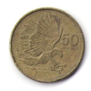 Филиппины 50 сентимо 1992 год