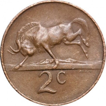 ЮАР 2 цента 1965 год (SOUTH AFRICA)