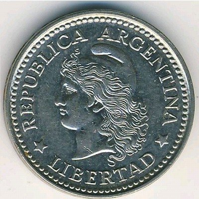 Аргентина 10 сентаво 1958 год