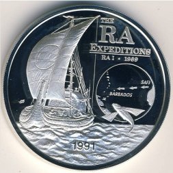 Самоа 10 тала 1991 год - Лодка «Ра»
