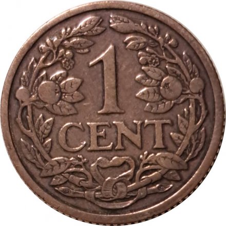 Нидерланды 1 цент 1916 год