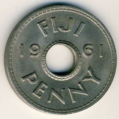 Фиджи 1 пенни 1961 год