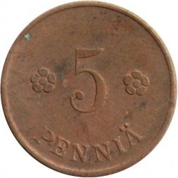 Финляндия 5 пенни 1918 год - Герб