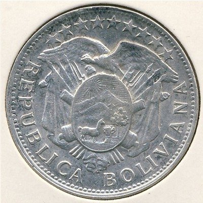 Боливия 50 сентаво 1902 год