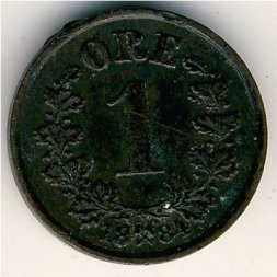 Норвегия 1 эре 1884 год