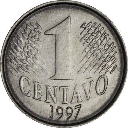 Бразилия 1 сентаво 1997 год