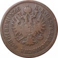 Австрия 4 крейцера 1860 год (B)