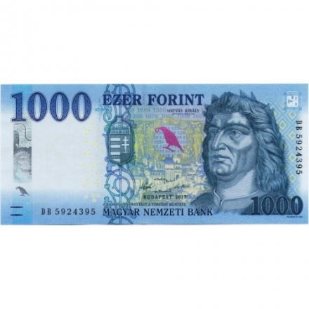 Венгрия 1000 форинтов 2017 год - Матьяш I. Фонтан «Геркулес» UNC