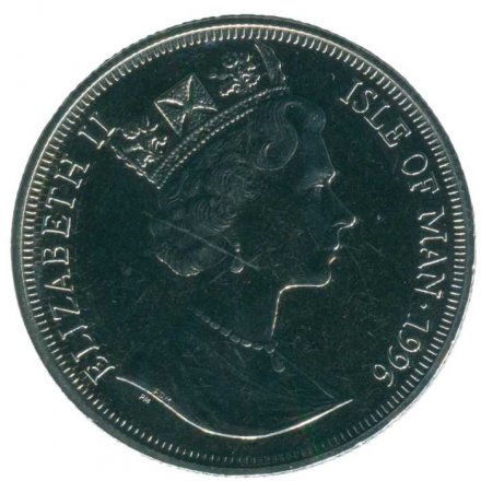 Остров Мэн 1 крона 1996 год - Легенда о Короле Артуре - Король Артур