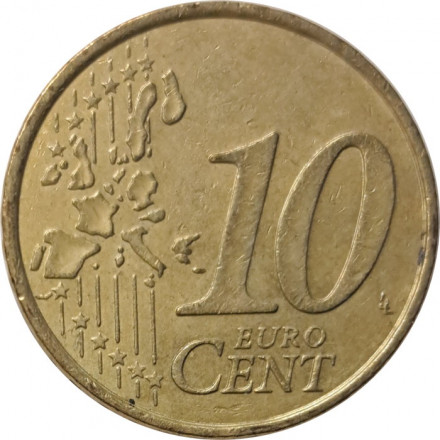 Франция 10 евроцентов 2002 год - Девушка-сеятель
