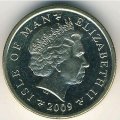 Остров Мэн 1 фунт 2009 год - Тинвальдский холм. Часовня Святого Иоанна