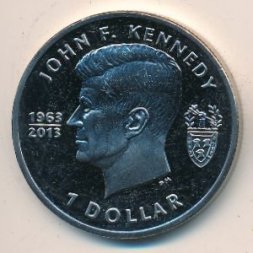 Виргинские острова 1 доллар 2013 год