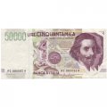 Италия 50000 лир 1992 год - Джованни Лоренцо Бернини - VF