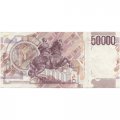 Италия 50000 лир 1992 год - Джованни Лоренцо Бернини - VF