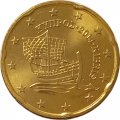 Кипр 20 евроцентов 2014 год - Судно «Кирения»