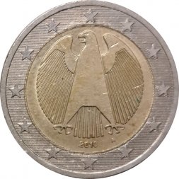 Германия 2 евро 2010 год - Орёл (A)